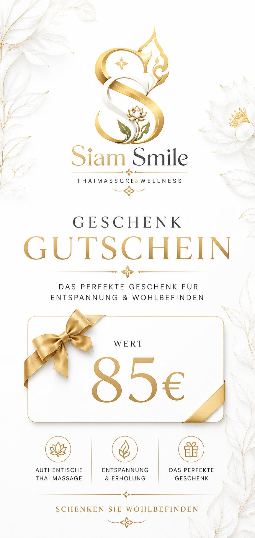 Gutschein – 60 Min. Traditionelle Thaimassage