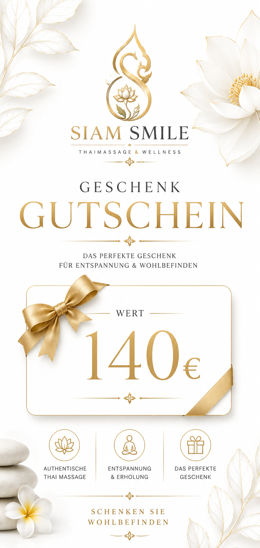 Gutschein 60 Min. Paar-Thaiölmassage